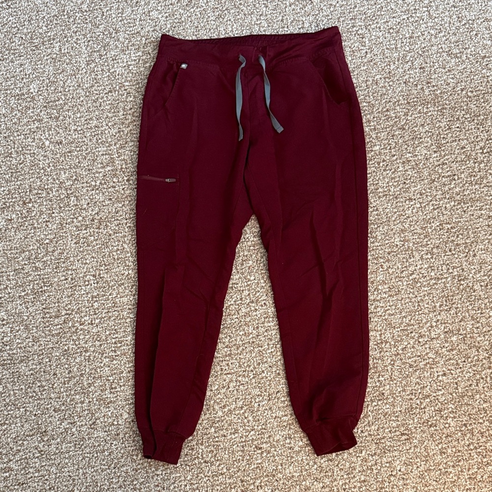 Women Burgundy Jogger Pants